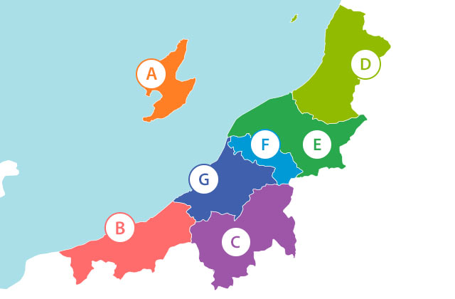 新潟県エリア地図